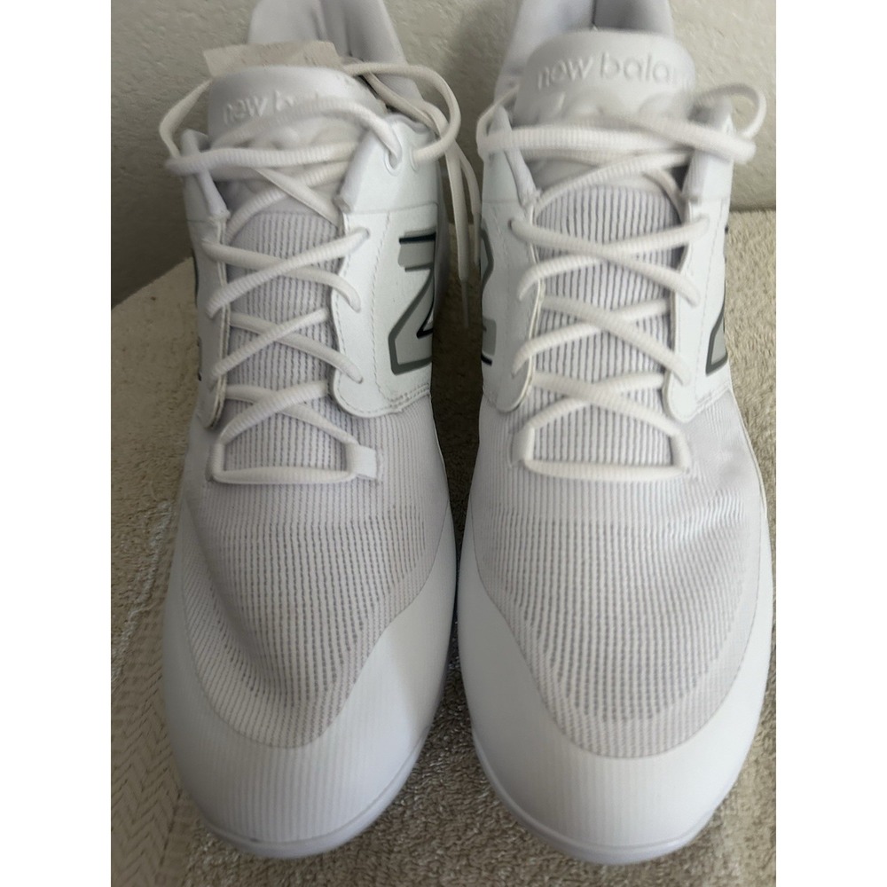 MENS NEW BALANCE FRESH FOAM 3000V6 MOLDED Baseball Cleats White/White, Size 16 M - Picture 10 of 12